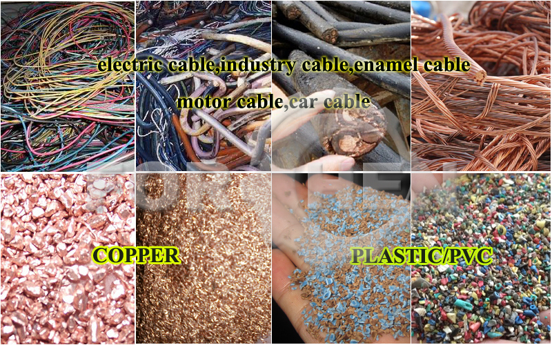 Waste /Motor/Electrical / Enameled Copper Wire Granulator