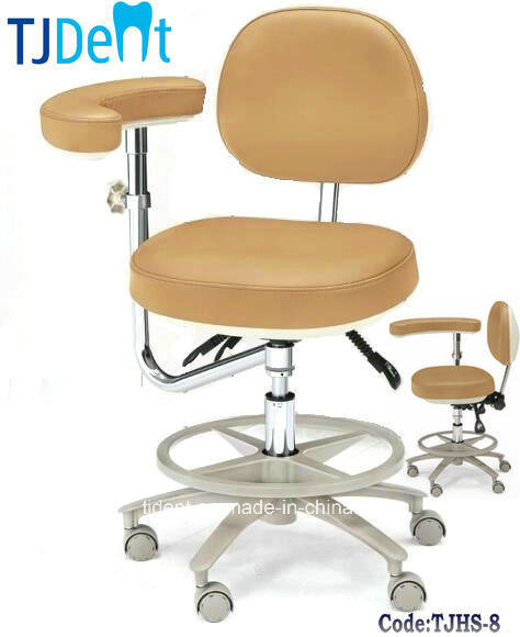 Dental Medical Doctor Equipment Portable Lab Chair Office Soft Stool (TJHS-8)