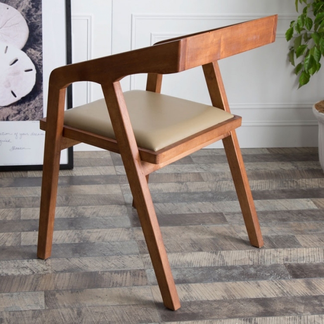 Nordic Style Modern Restaurant Wooden Dining Chair