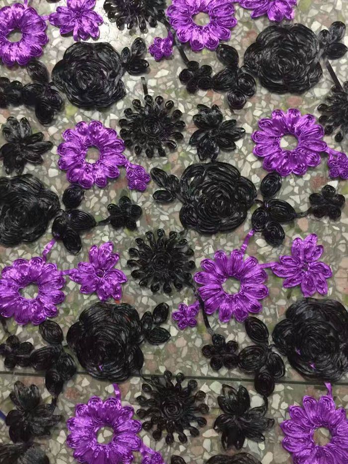 More Color Choice Embroidery Flower Lace Fabric for Wedding Dress