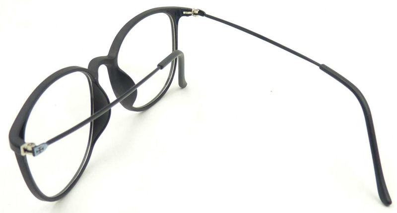 R17027 Big Frame Glasses, Metal Temple Reading Glasses