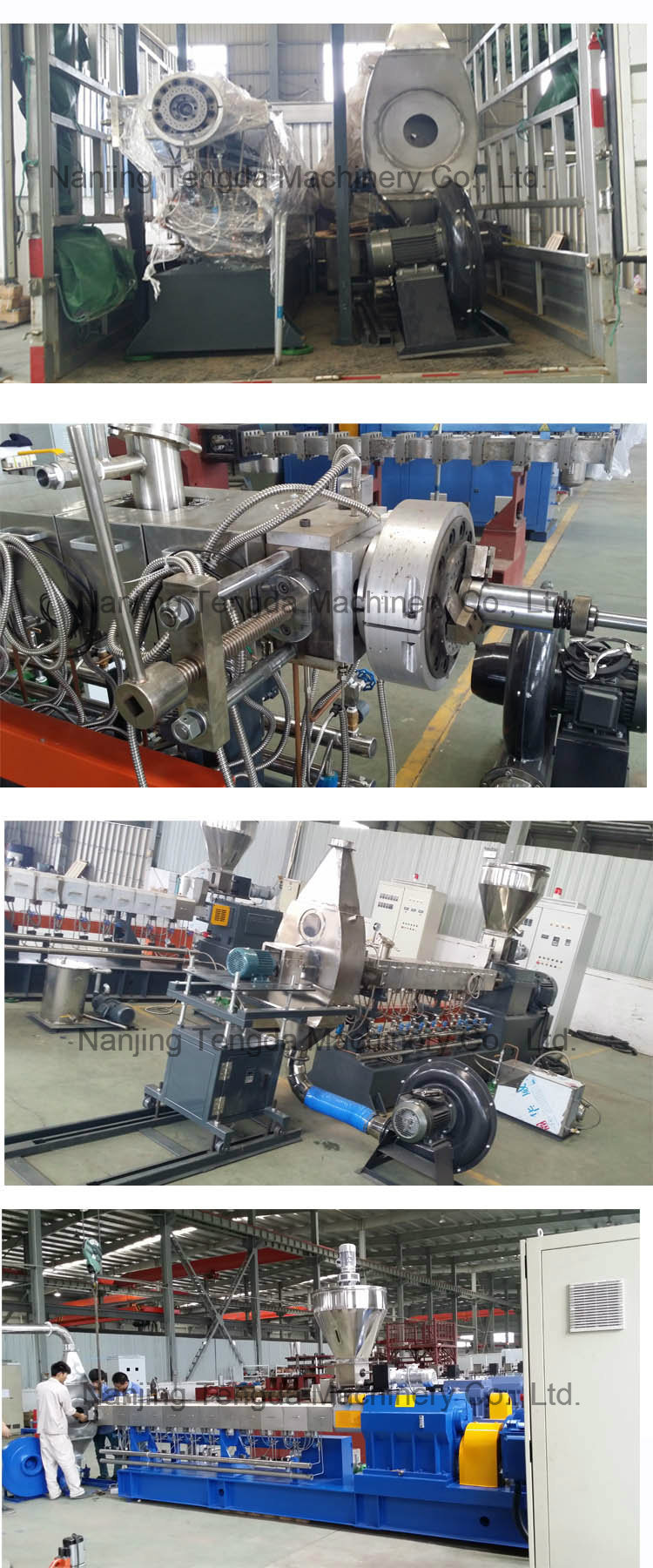 CE Complete Tsh-65 Hot Cutting Twin Screw Extruder