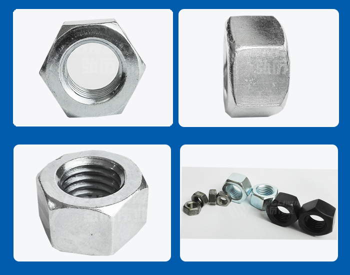 High Quality Zinc Plated Carbon Steel Grade 4/8 Hex Nut Manufacturer M2-M60