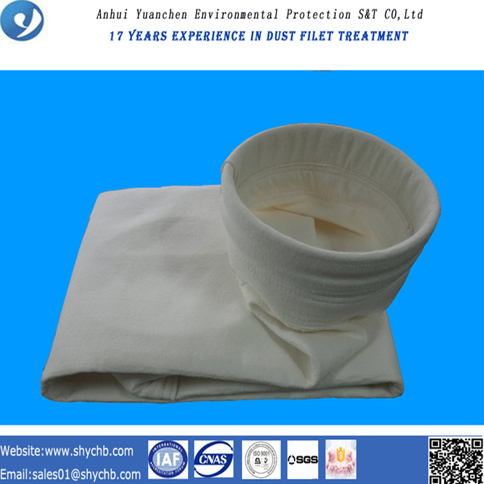 Nonwoven Needle Punched Filter Water and Oil Repellent PPS and PTFE Composition Dust Filter Bag for Industry