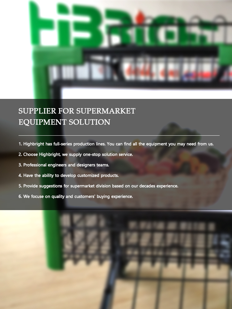 Shopping Trolley Cart Advertising Frame Board Handle Display