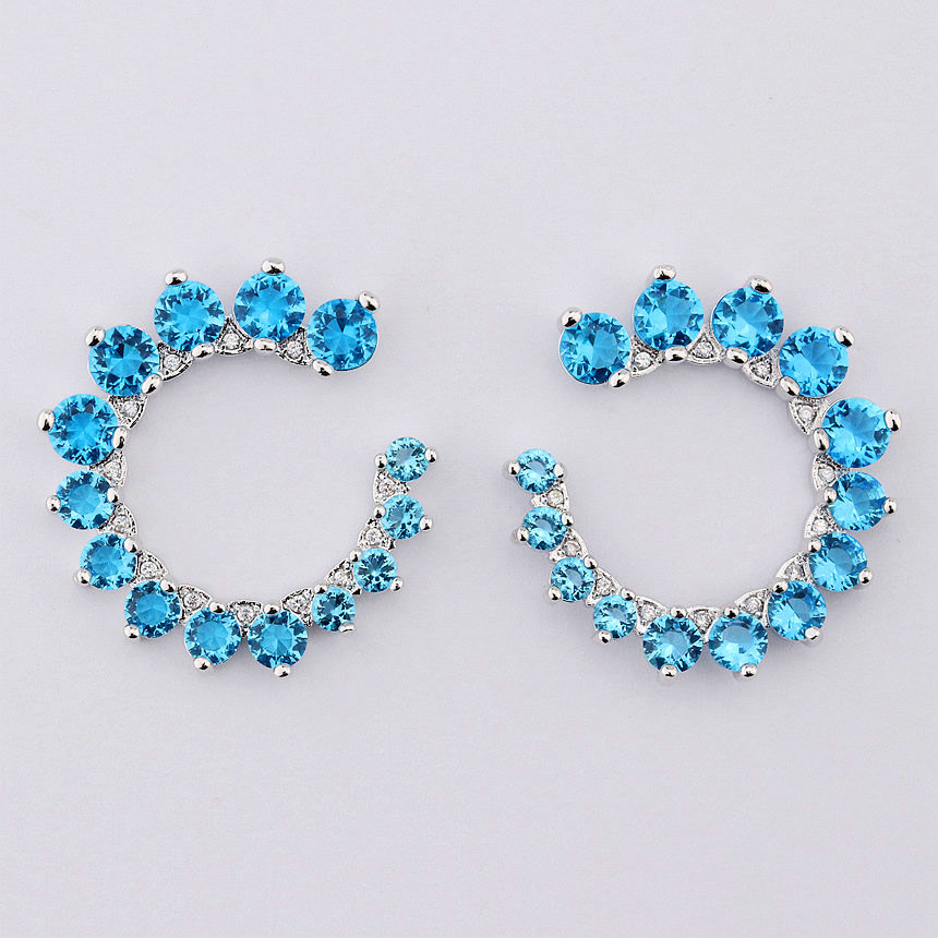 Best Price Cubic Zircon Gold Stud Earrings for Young Girls