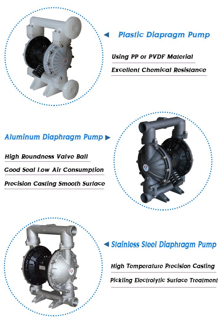 Mini Pneumatic Double Diaphragm Air Pump Chemical Circulating Pump