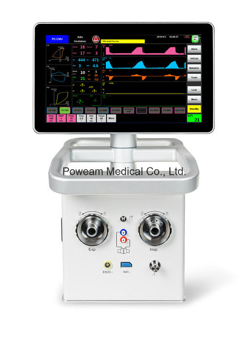 Medical ICU Nicu Ault Pediatric Neonatal CPAP Ventilator (H-100E)