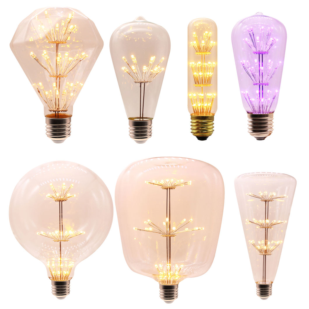 Crop D64/95 1.5W LED Firework Filament Dimmable Light Bulb