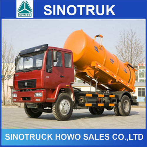 Sinotruk 4X2 HOWO Suction Type Sewer Scavenger for Sale