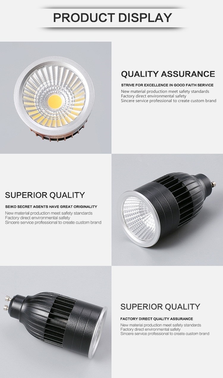 8W 640lm GU10 LED Spotlight with Ce, SAA, RoHS