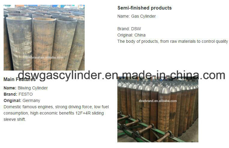 40L High Pressure Seamless Steel Gas Cylinders