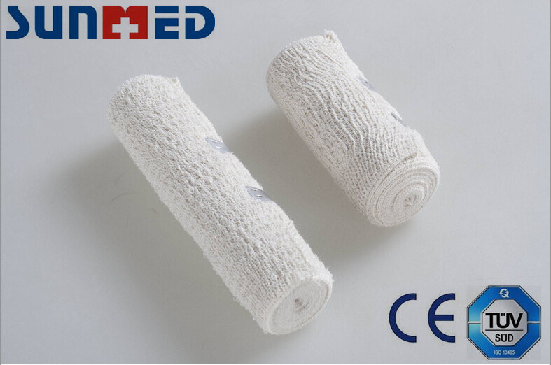 Bleached Cotton Crepe Elastic Bandage/ Spandex Crepe Elastic Bandage