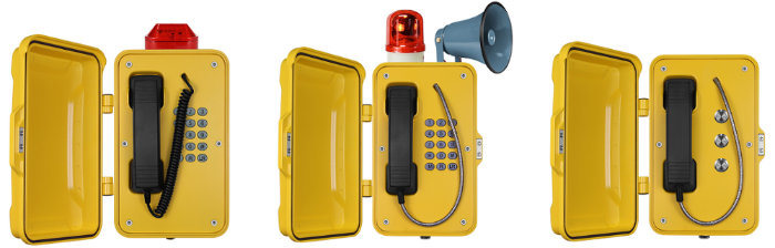IP67 Weatherproof Telephone Industrial Telephone Emergency Phone with Speed Dial Buttons