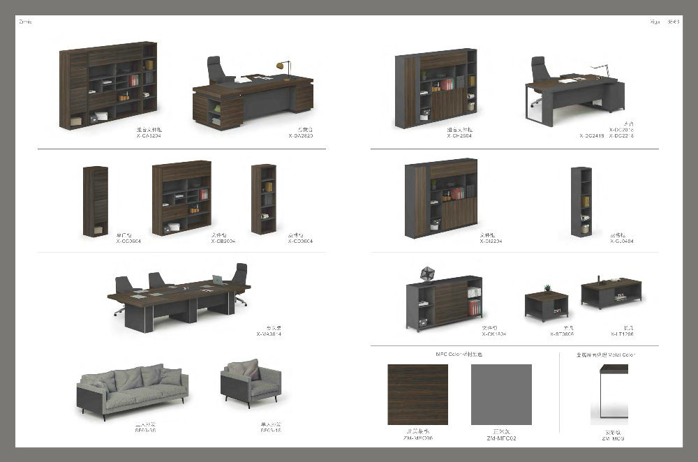 X-CB2004 Latest Design 4 Doors Office File Cabinet