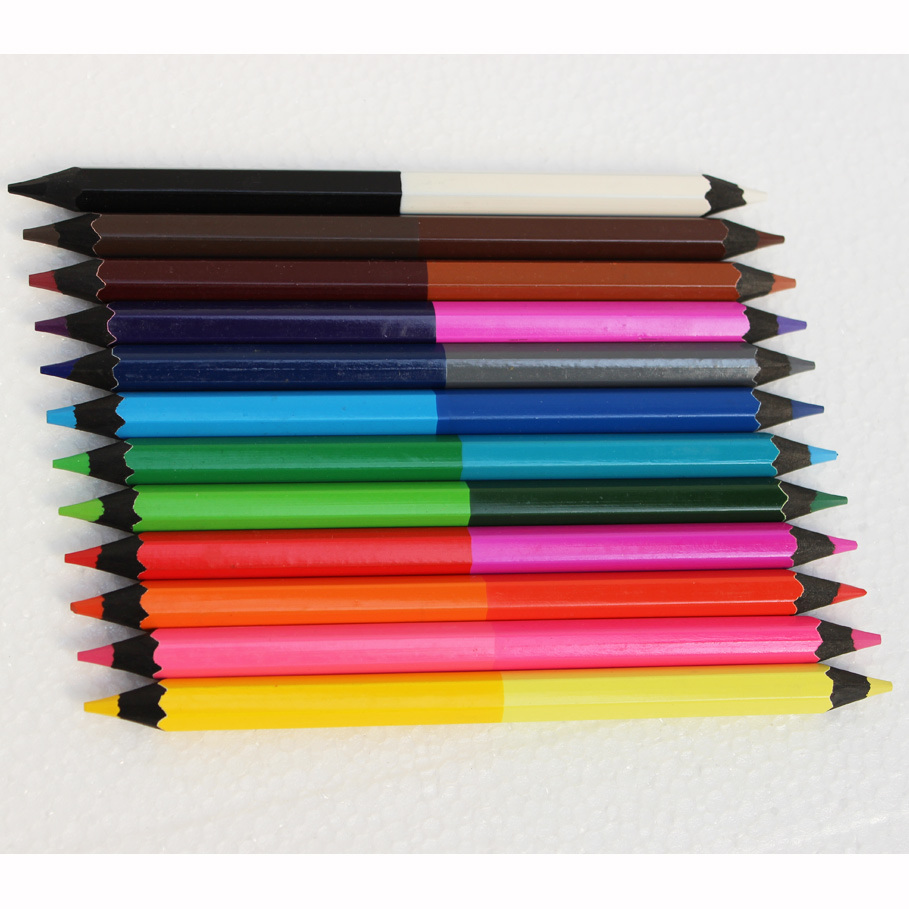 Jumbo Color Pencils, Twin Color Pencils for Kids Stationery