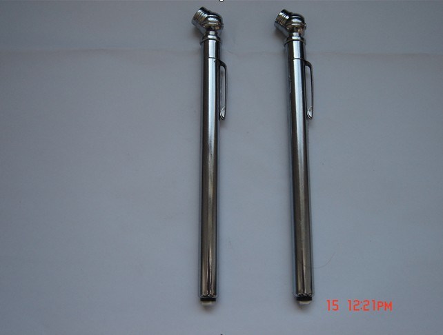 Promotional Mini Pressure Tire Gauge with Plastic Head and Aluminum Tube