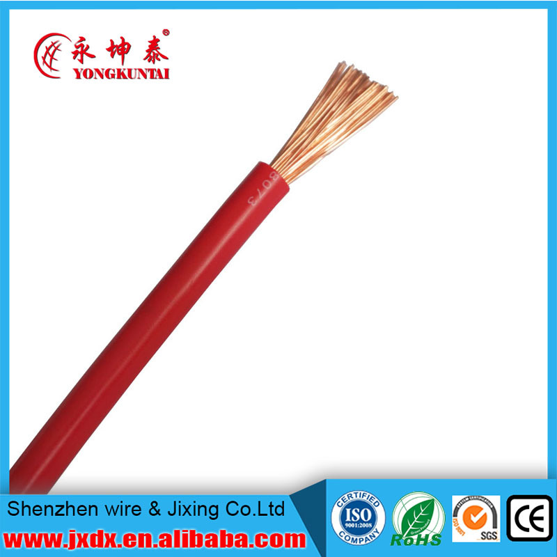 PVC Cover/Jacket/Sheath Copper Electric/Electrical Wire with Rigid Property