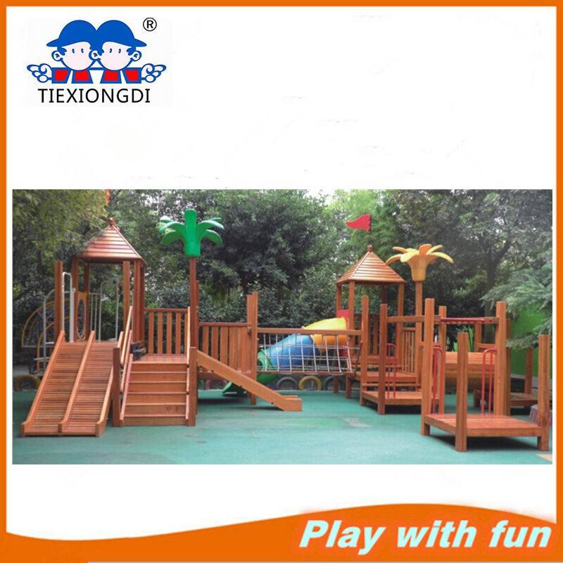 Wooden Climbing Solid Wood Toy Playground for Park