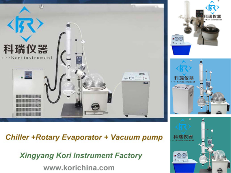 Chemical Vacuum Rotovapor Manual Lift Heating Bath Rotary Evaporator
