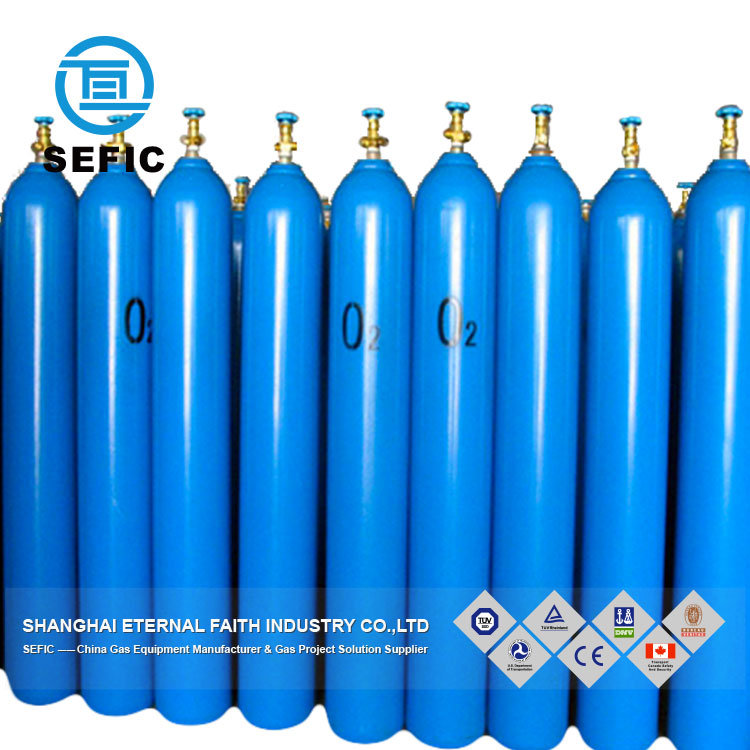 Seamless Steel Oxygen Hydrogen Argon Helium CO2 Gas Cylinder