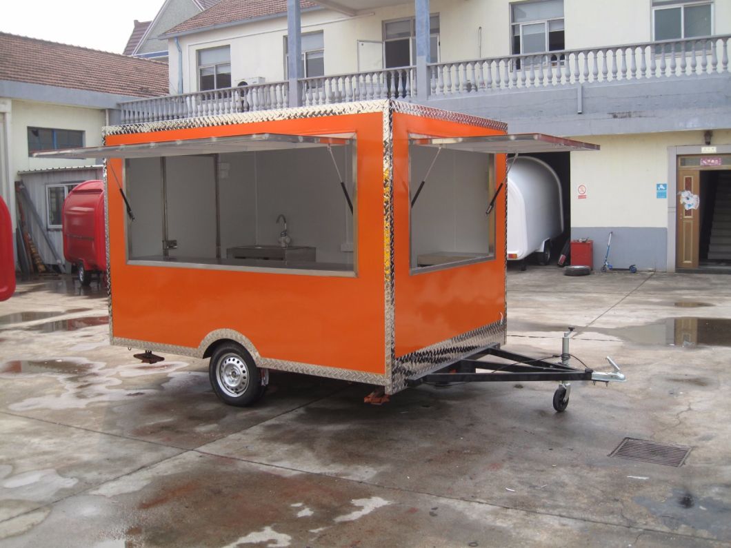 Small Size Trolley Cart for Selling Ice Cream and Snacks