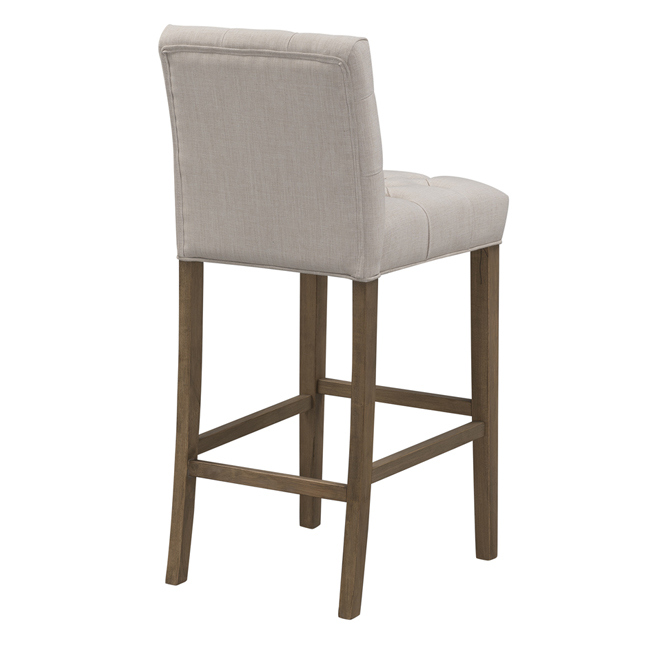 Modern Wood Bar Stool Fabric Leisure Home Furniture Chair