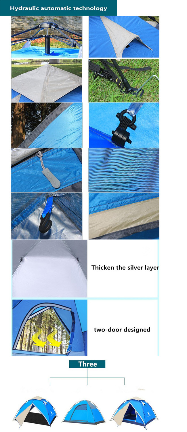 Easy Building Automatic Double Layer Waterproof Camping Tent