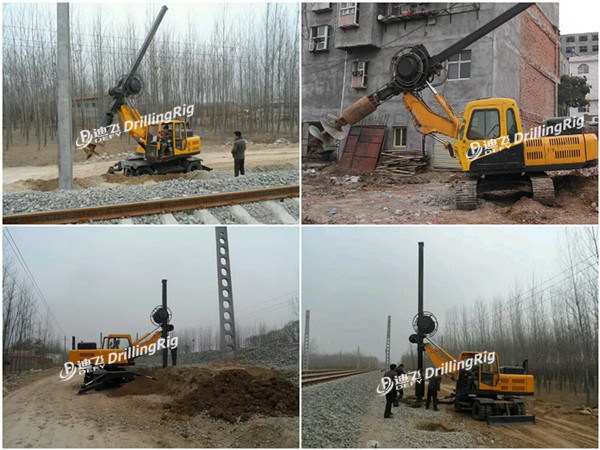 Dfr-12c 15-20m Fully Hydraulic Screw Pile Driver for Sale