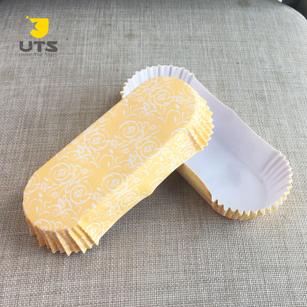 Custom Grease Proofing Food Grade Yellow Cake Cup for Bread