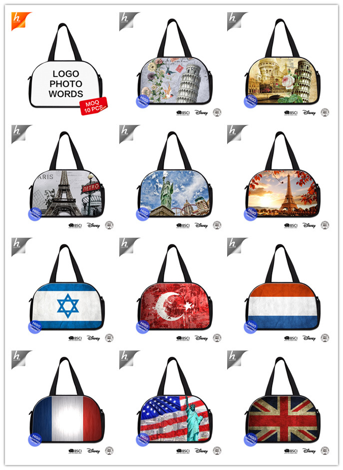 Promotion Statue of Liberty Printed Women Trolley Gym Bag