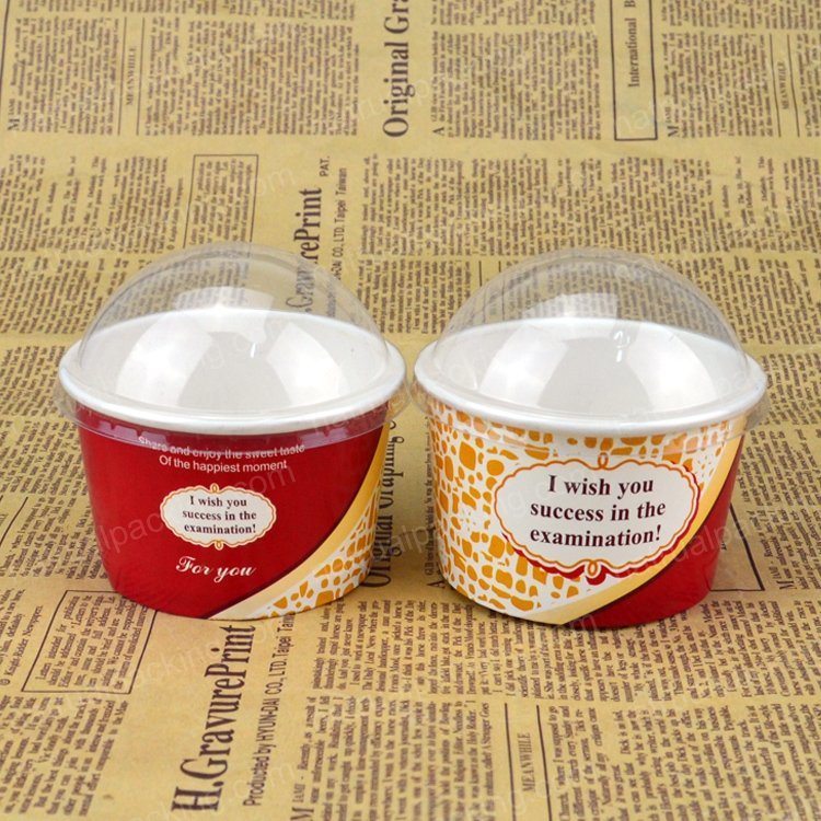 Custom Printed Disposable Paper Ice Cream Cup