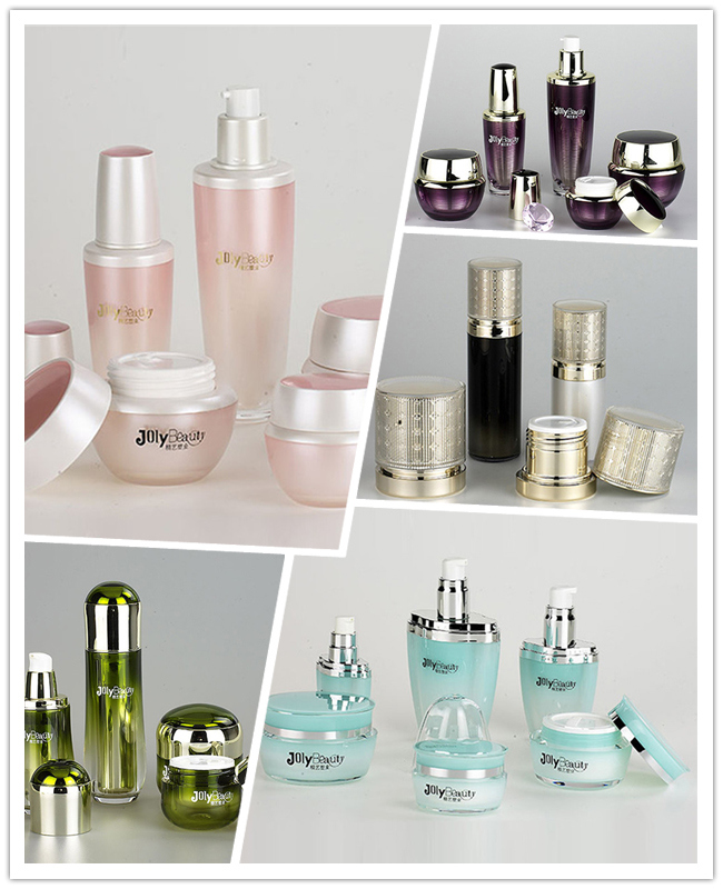 50ml PS Material Double Wall Lotion Bottle with Pump