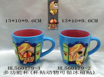 Promotional Cute Designs 3D Cartoon Animal Ceramic Mug