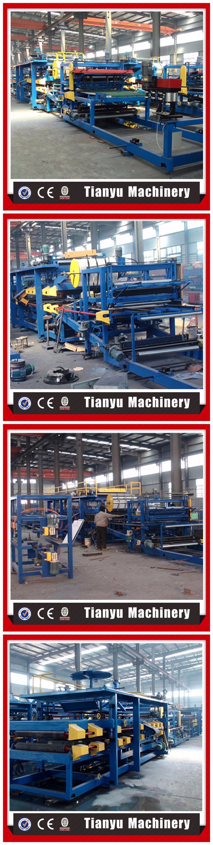EPS Sandwich Panel Composite Roof Wall Sheet Production Machine