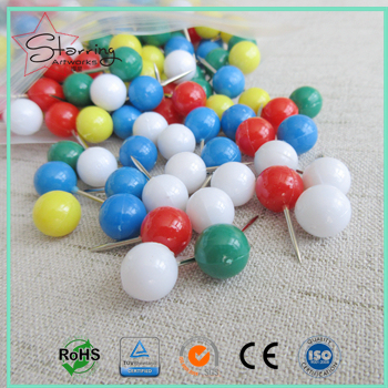 Wholesale Price Assorted Colors Round Ball Head Map Push Pin