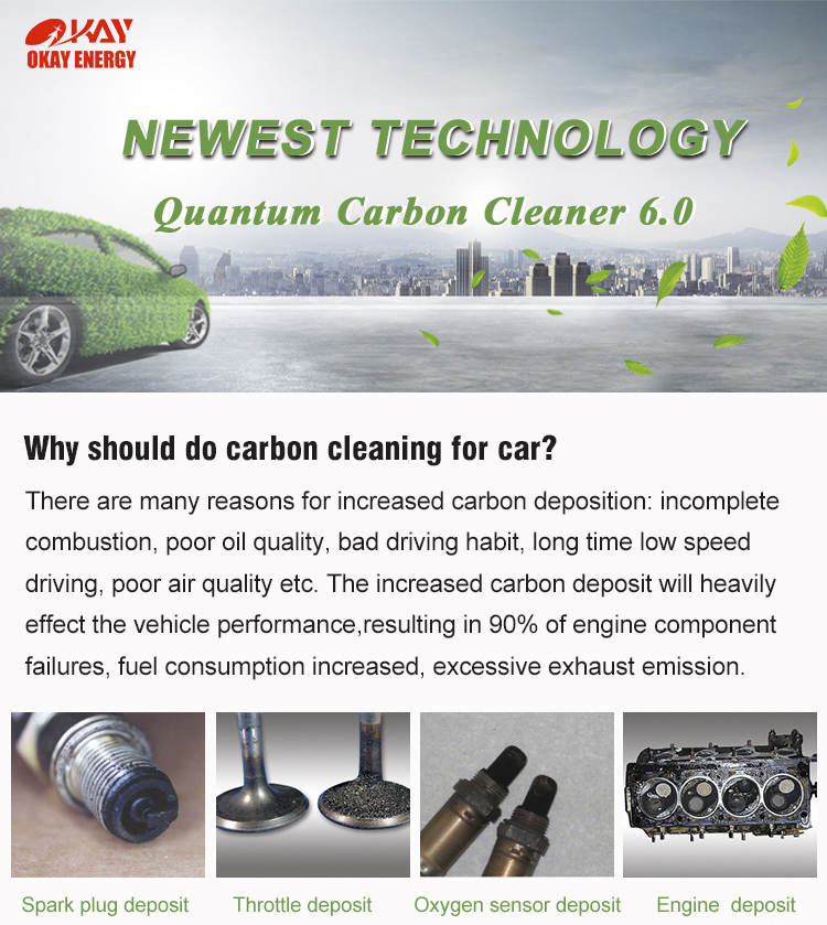 Hot Sale Quantum 12V 24V Car Engine Carbon Cleaner Price