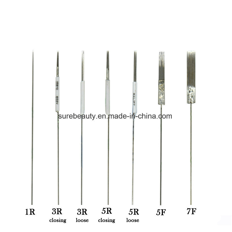 500PCS 1r/3r//5r/5f/7f Microblading Blades Needles for Traditional Machine Needles