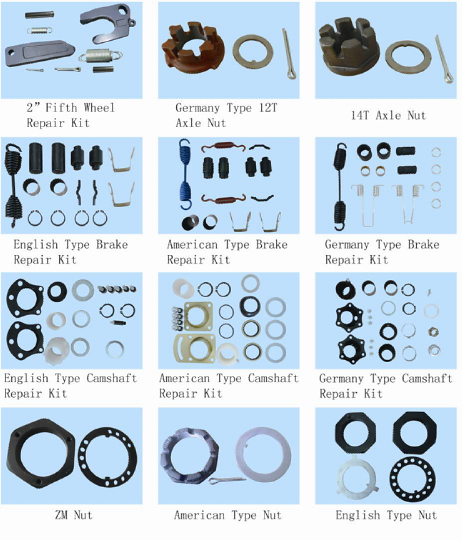 Trailer Parts Spare Parts Used for Track Repair Kits