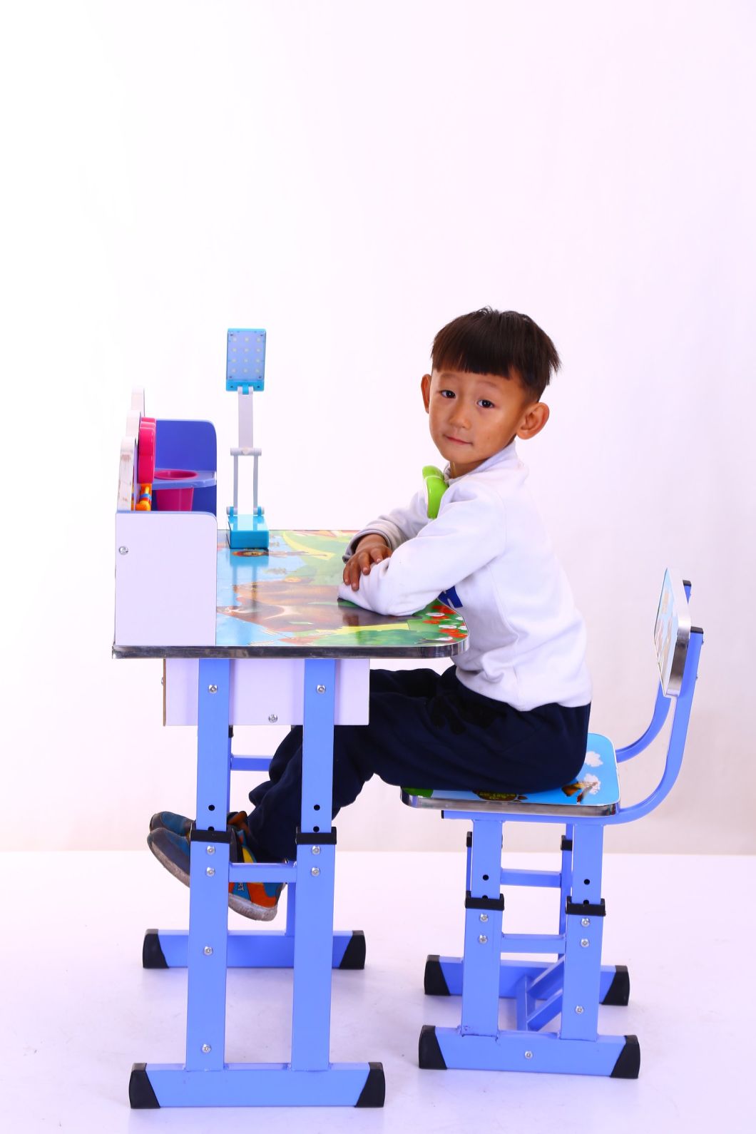 School Furniture Hight Adjustable Kids Children Study Student Table Desk