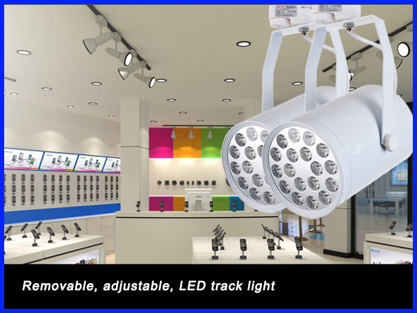 LED Track Light 30W COB Spotlight Ra>90 12 Degree