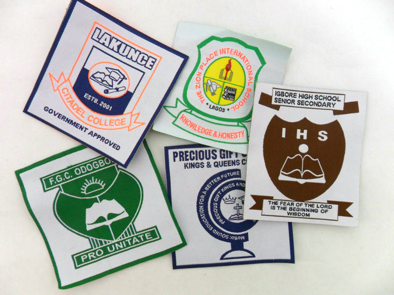 Wholesale Cheap Clothing Labels Shool Badges