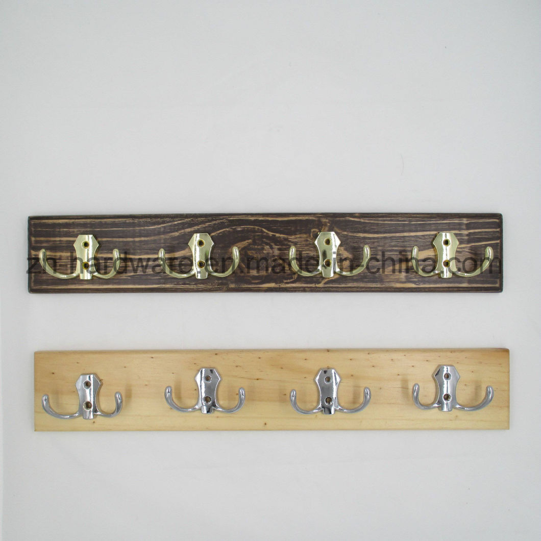 High-Grade Beautiful Clothes Hook Wooden & Metal Board Hook (ZH-7019B)