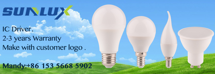 High Quality Lamp Aluminium Plastic 3W 4W 5W 6W 220V-240V Warm White Light LED Bulb Light