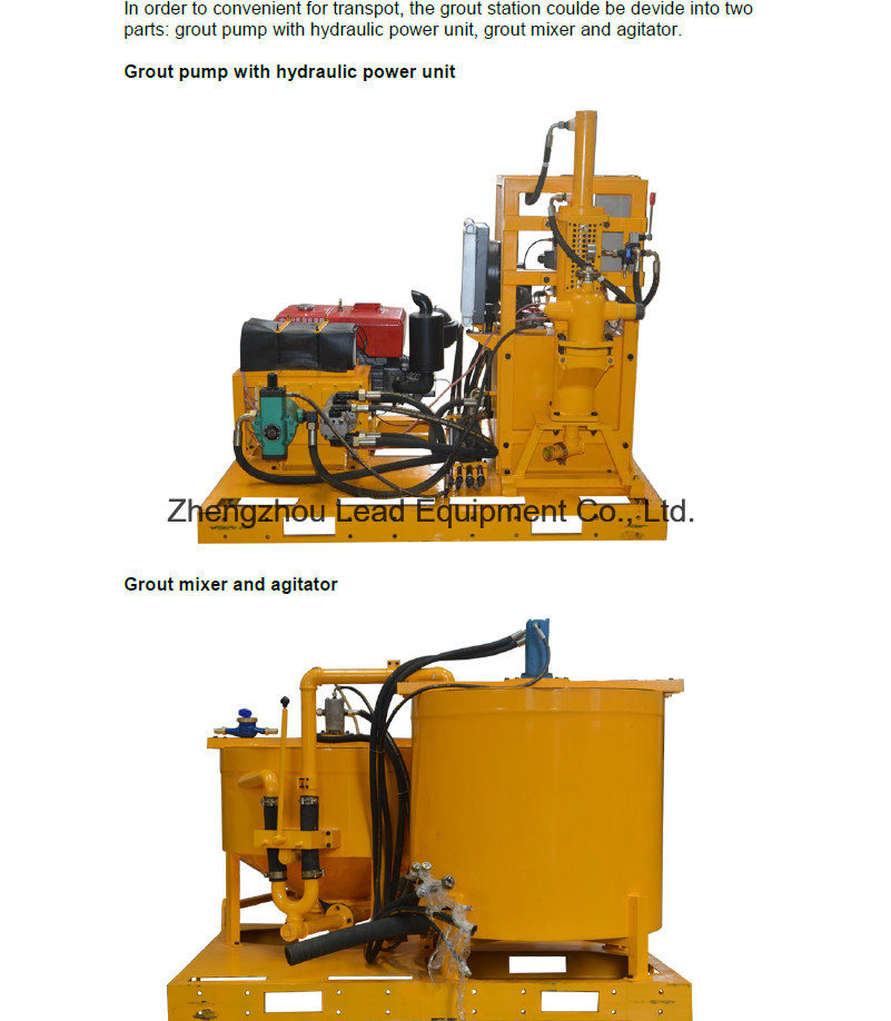 Competitive Price with Compact Size Mixing Plant for Cement Grout