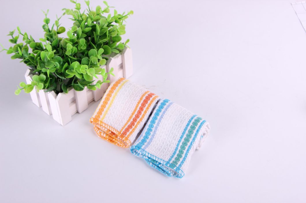 Home Textile Kitchen Towels Plain Weave Linen Embroidered Tea Towel