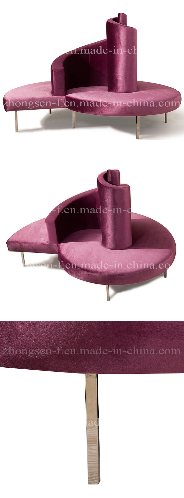 New Design Lobby Furniture Round Lounge Sofa Chair on Sale