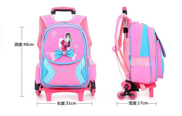 Cute and Fashion Kid's Trolley Bag Backpack School Bag