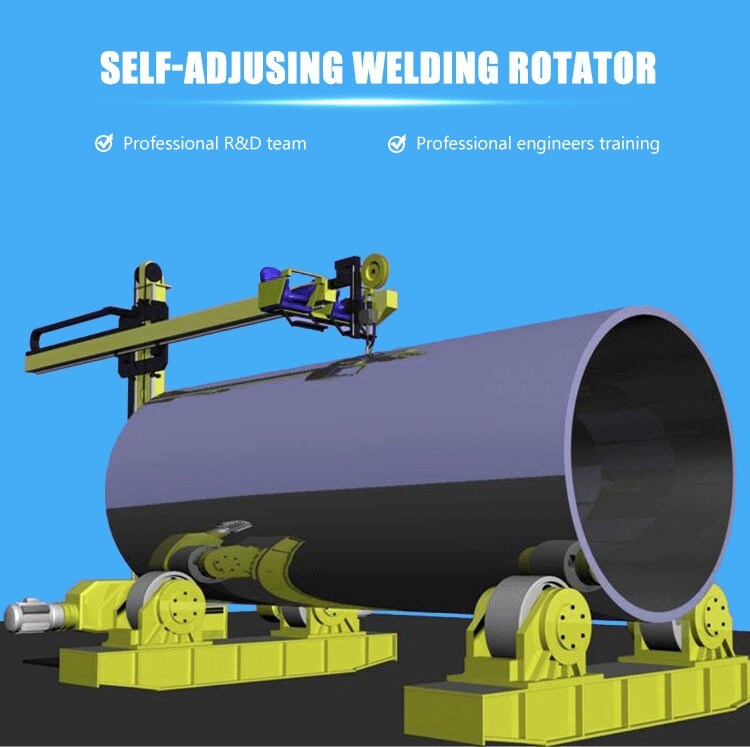 Jinan Brand Frequency Control Self-Align Welding Rotator