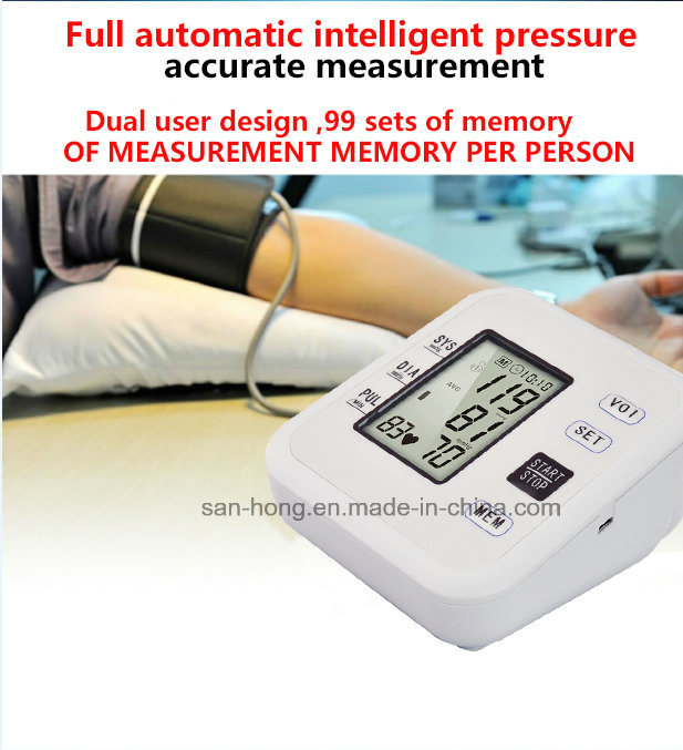 Portable Sphygmomanometer Automatic Arm Digital Blood Pressure Monitor for Sale